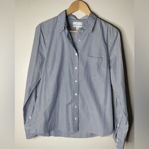 J.Crew women pinstripes long sleeve button down shirt